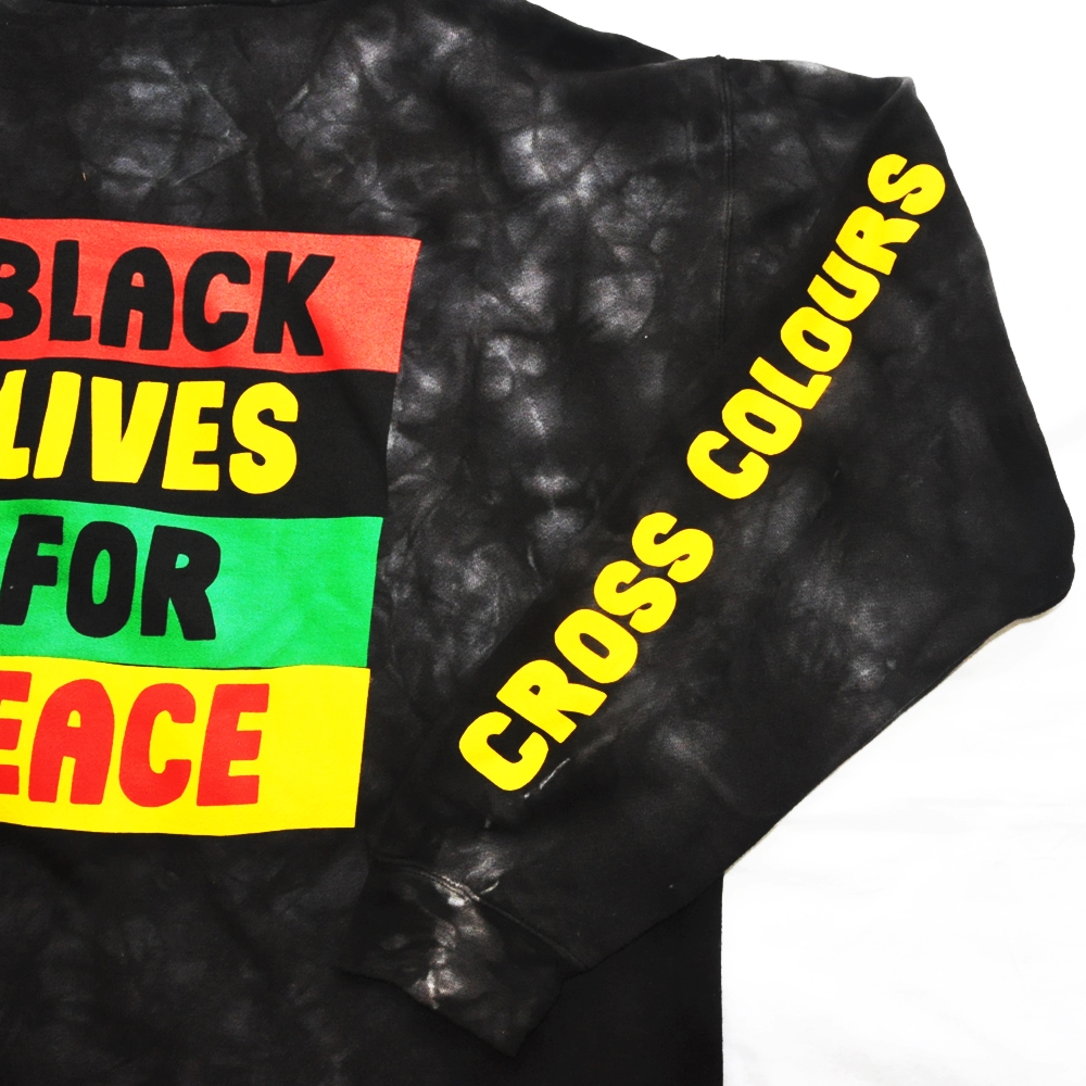 CROSS COLOURS / クロスカラーズ BLACK LIVES FOR PEACE SETUP TIE DYE DYEING BIG SIZE-7