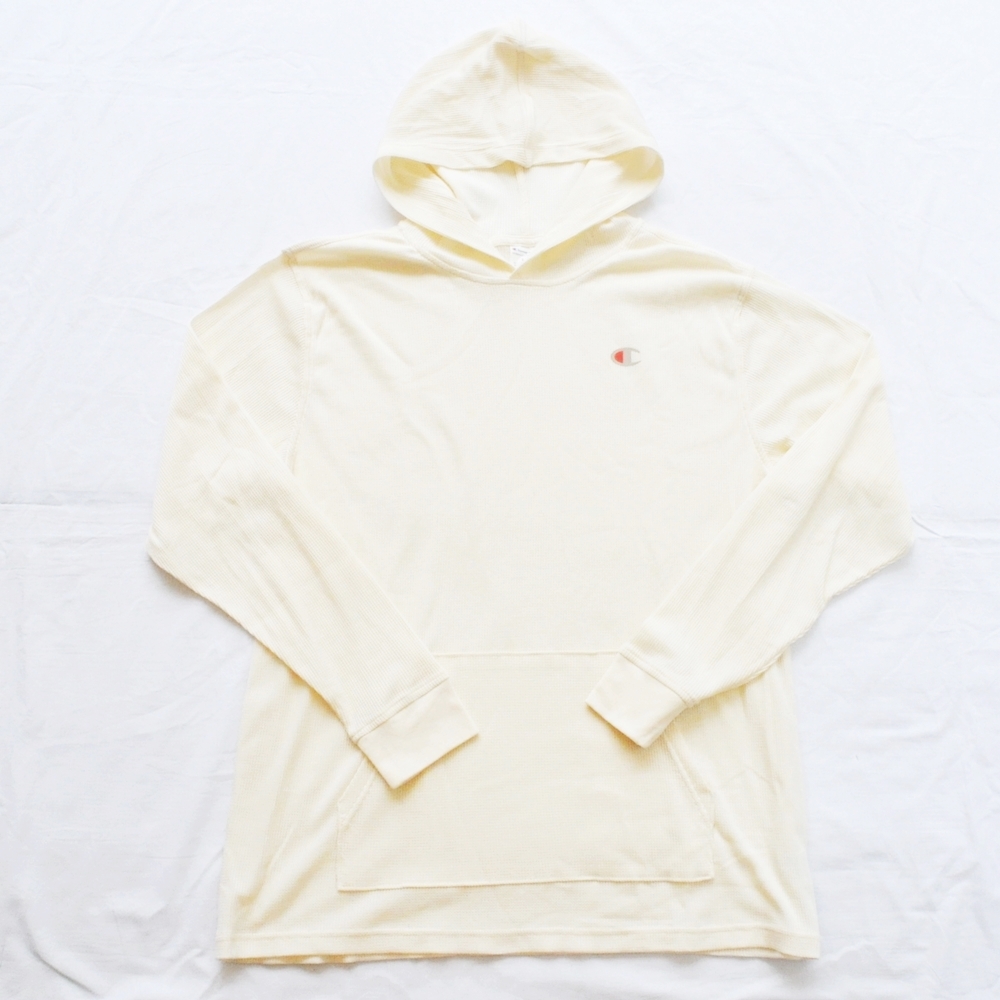 CHAMPION/チャンピオン AUTHENTIC WAFFLE HOOD LONG SLEEVE T-SHIRT BIG SIZE