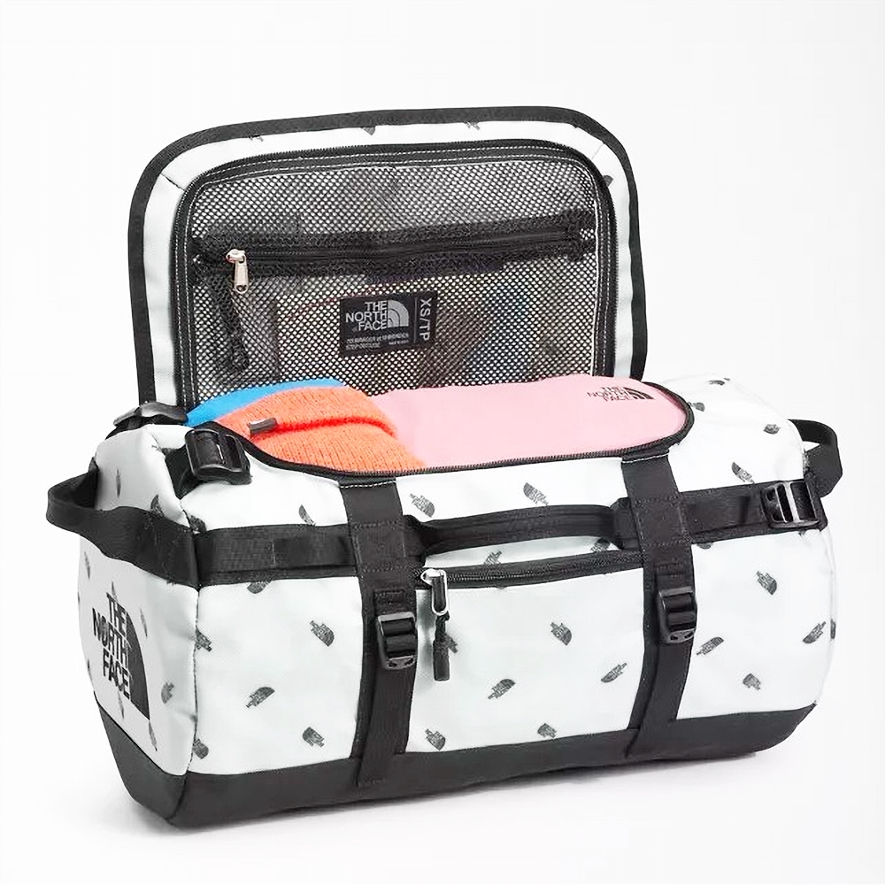 THE NORTH FACE / ザノースフェイス BASE CAMP DUFFLE XS TIN GREY TOSSED LOGO PRINT-3