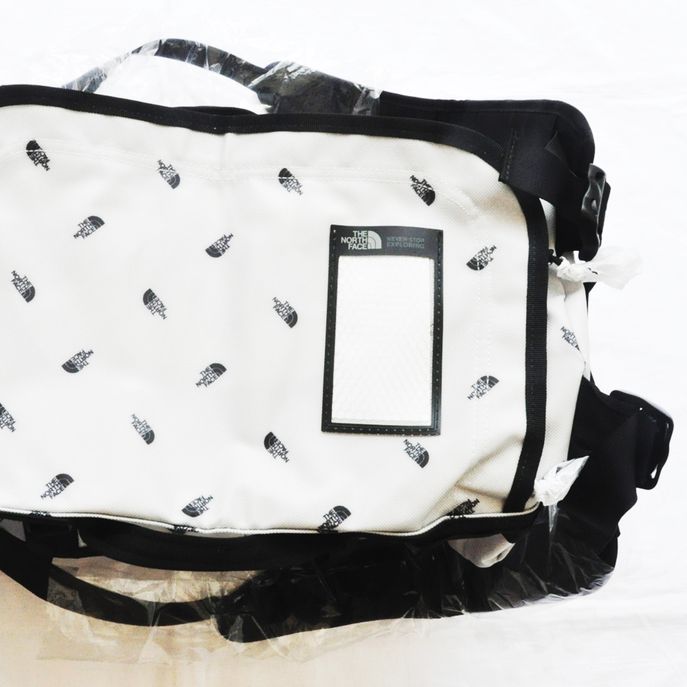 THE NORTH FACE / ザノースフェイス BASE CAMP DUFFLE XS TIN GREY TOSSED LOGO PRINT-5