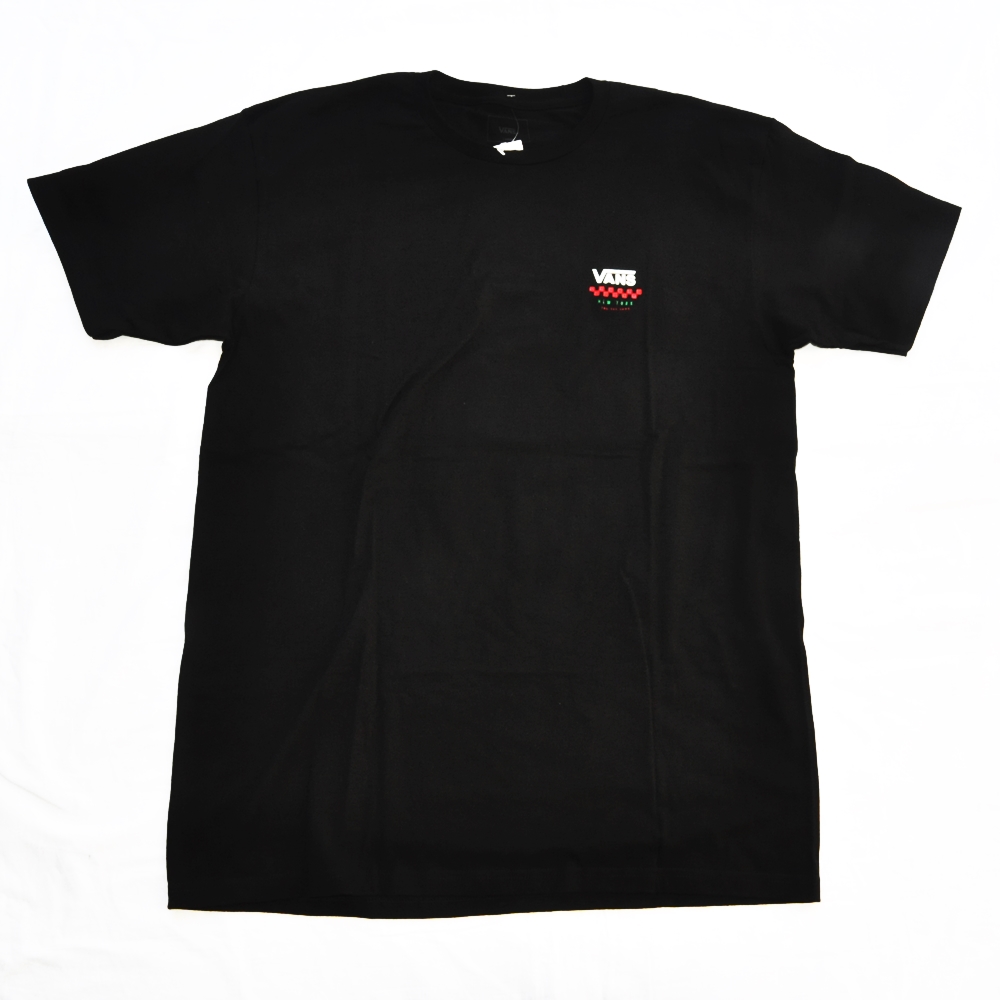VANS NEW YORK CITY PIZZA CHEF PRINT T SHIRT BLACK