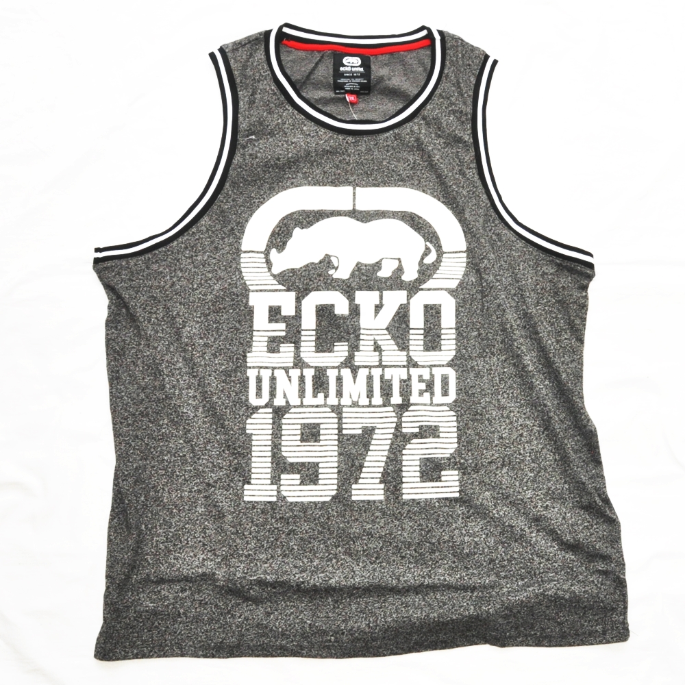 ECKO UNLTD / エコーアンリミテッド BIG LOGO TANK TOP GREY BIG SIZE