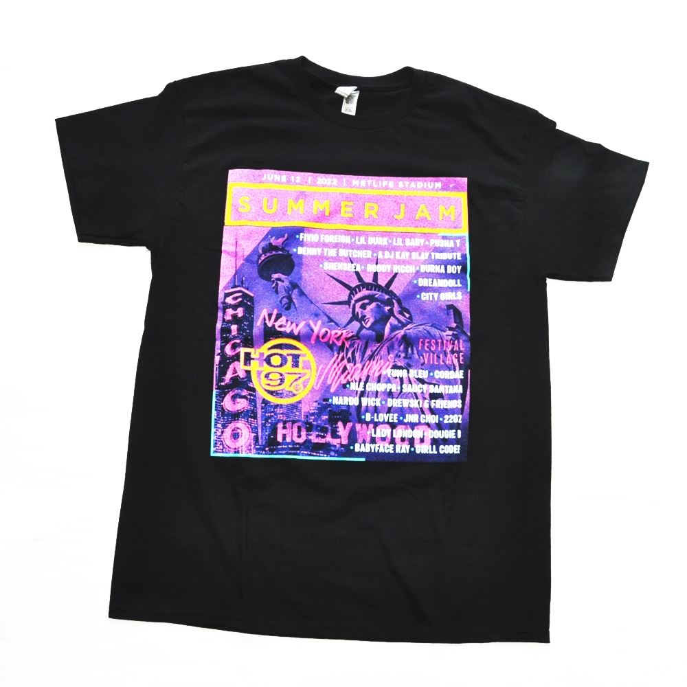 SUMMER JAM 2022 / HOT 97 SUMMER JAM 2022 OFFICIAL T-SHIRT BLACK BIG SIZE