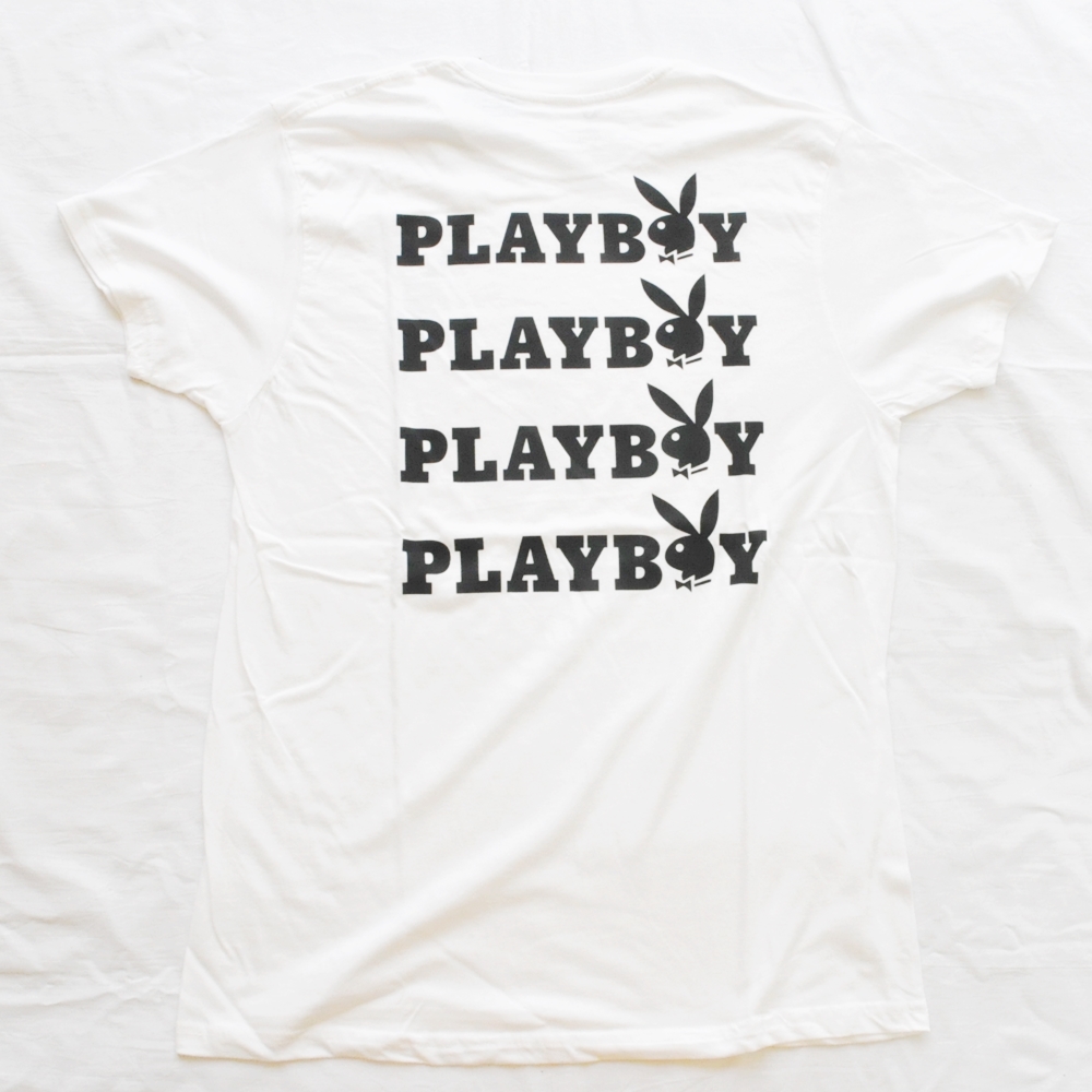 PLAY BOY / プレイボーイ PLAY BOY LOGO T-SHIRT WHITE