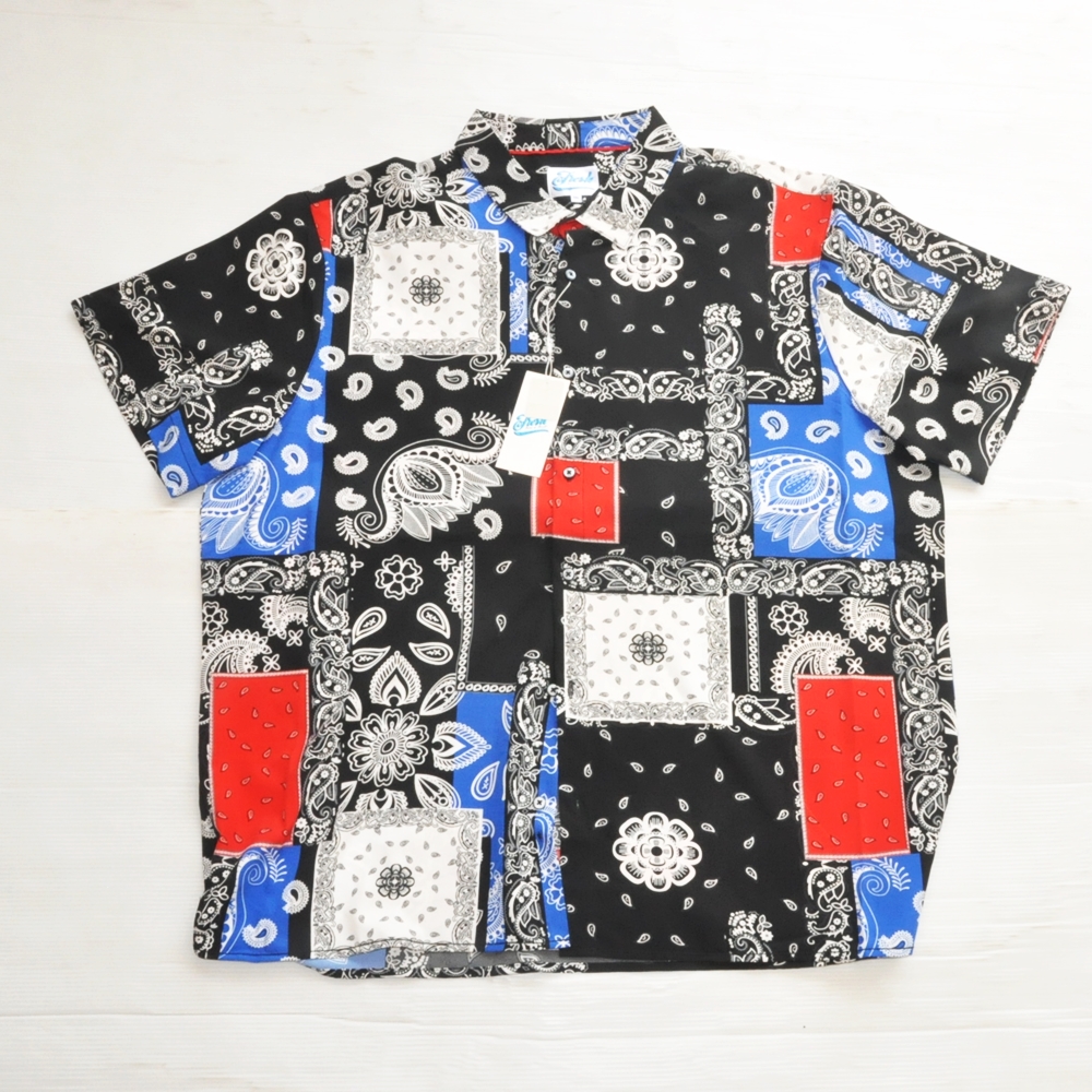 FRESH PRINTS OF BEL-AIR / フレッシュプリンツオブベルエアー PAISLEY ALL OVER BUTTON SHIRT BIG SIZE