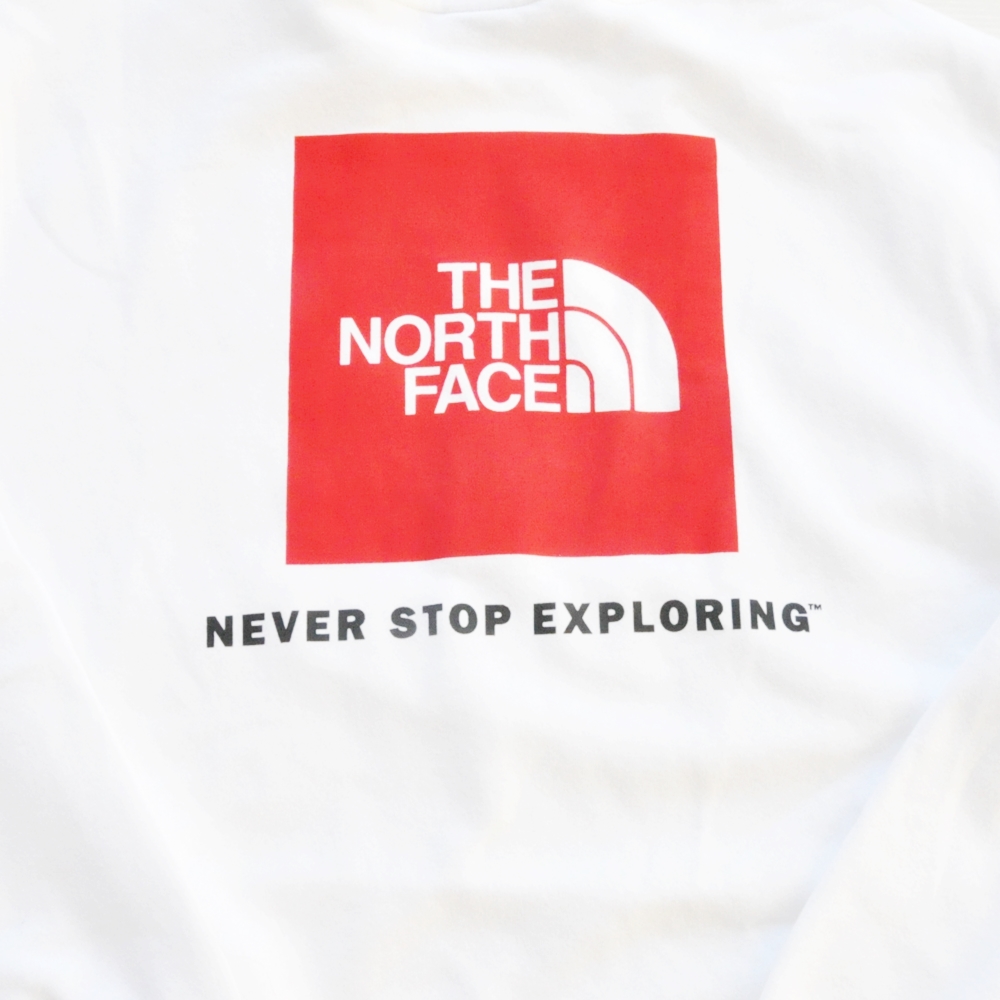 THE NORTH FACE / ノースフェイス BOX LOGO CREW NECK SWEAT WHITE-3