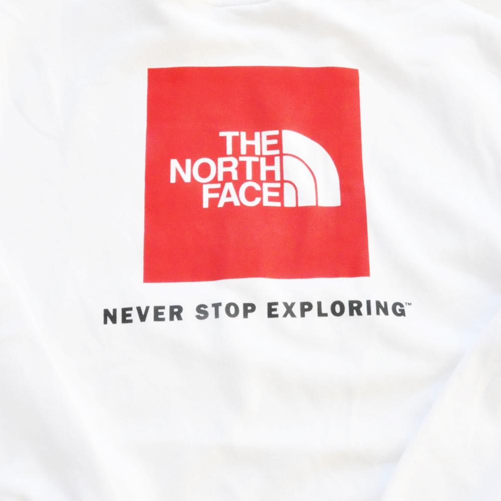 THE NORTH FACE / ノースフェイス BOX LOGO CREW NECK SWEAT WHITE ...