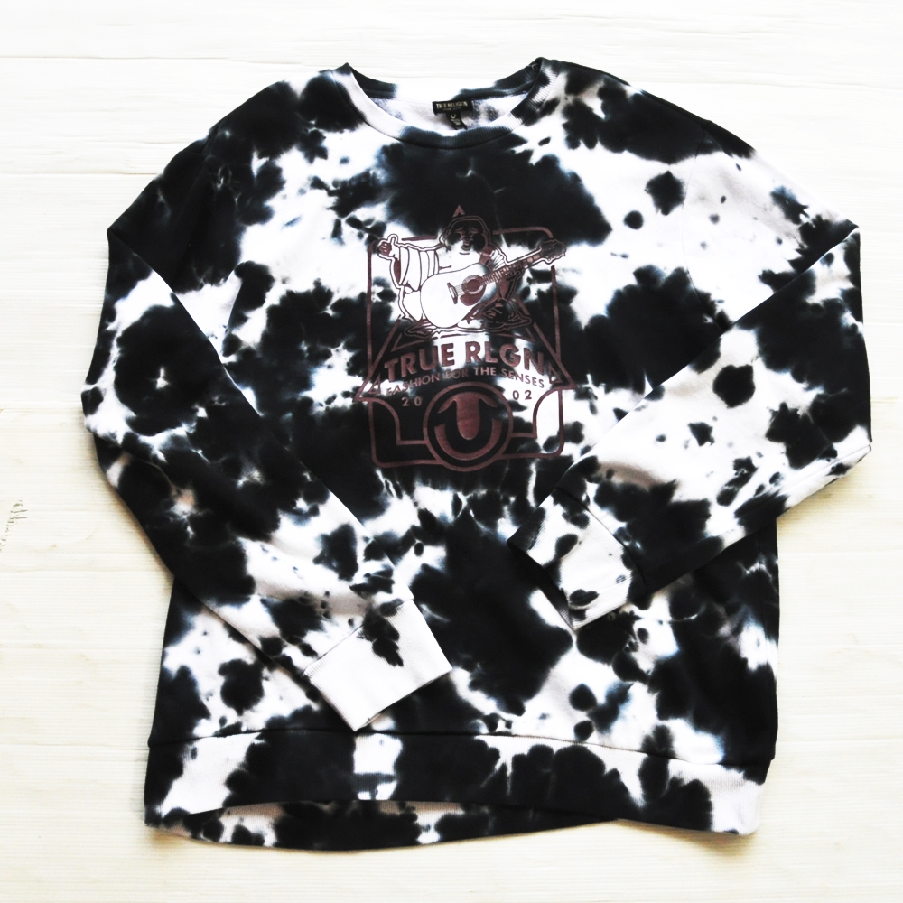 TRUE RELIGION / トゥルー レリジョン HOTEI LOGO TIE DYE DYEING CREW NECK SWEAT