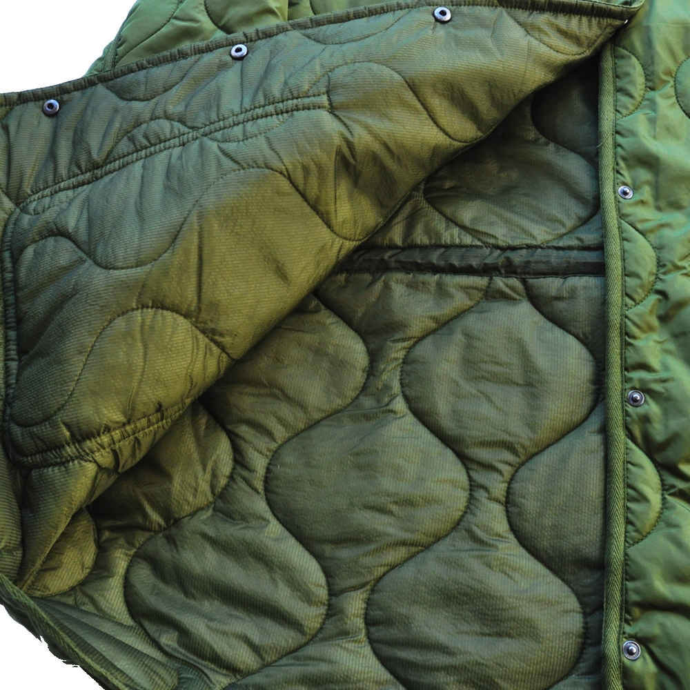 BLANK NYC / ブランクニューヨークシティー LIGHT QUILTED JACKET OLIVE GREEN  BIG SIZE-5