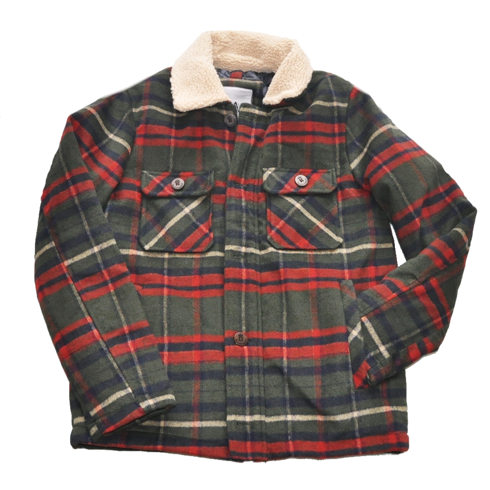 RAINFOREST / レインフォレスト TARTAN CHECK PLAID TRUCKER BOA JACKET