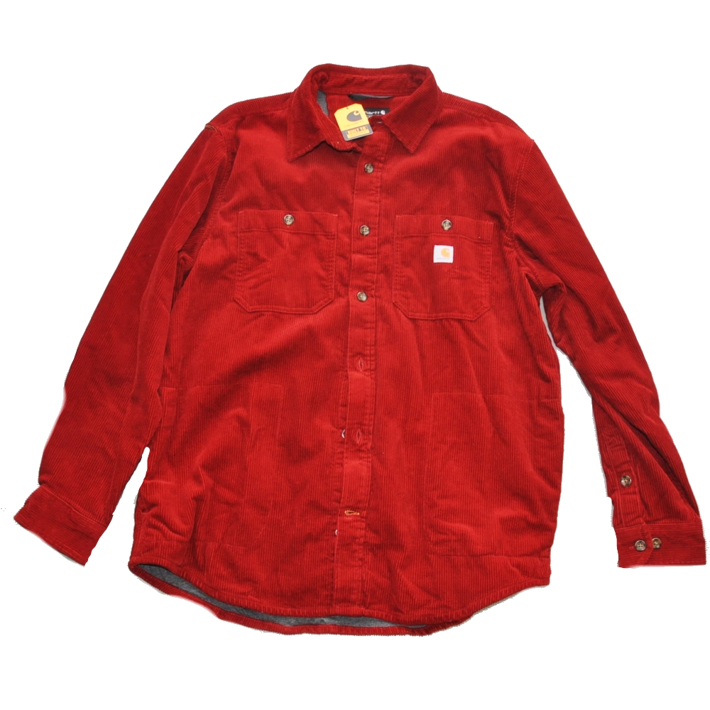 CARHARTT / カーハート US CARHARTT LOOSE FIT HEAVY WEIGHT CORDUROY JERSEY LONG SLEEVE SHIRT BURGUNDY