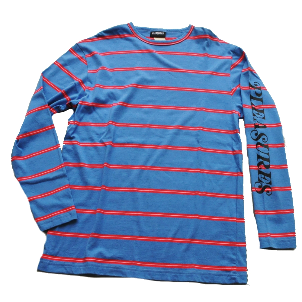 PLEASURES / プレジャーズ BORDER LONG SLEEVE T-SHIRT