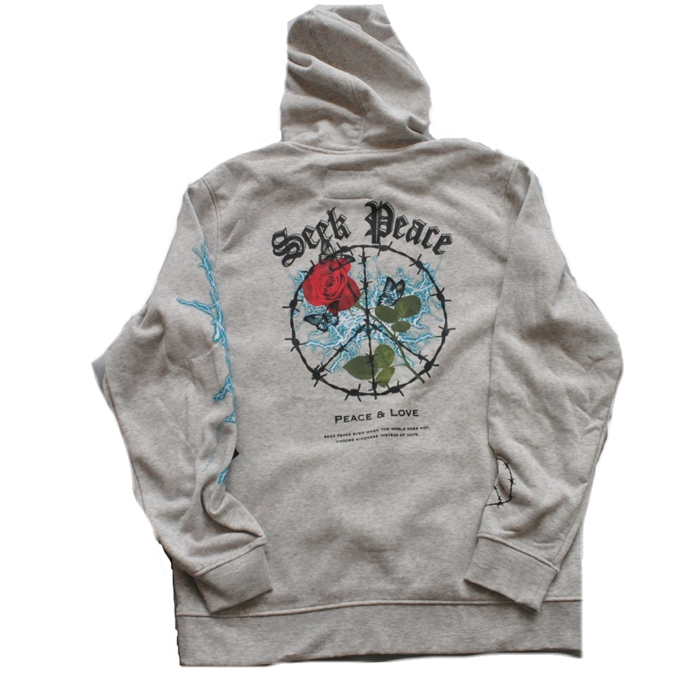 BROOKLYN CLOTH / ブルックリンクロス SEEK PEACE PULL OVER SWEAT HOODIE BIG SIZE