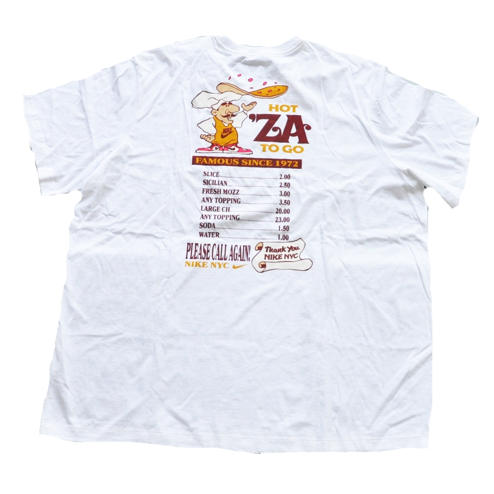 NIKE / ナイキ NIKE SPORTS WEAR NYC HOT ZA TO GO T-SHIRT WHITE NYC LIMITED BIG SIZE