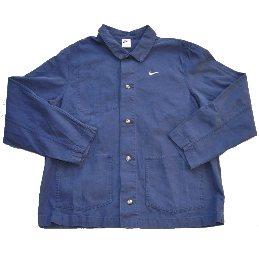 NIKE / ナイキ NIKE LOGO LIFE CHORE COVERALL JACKET NAVY L～3XL