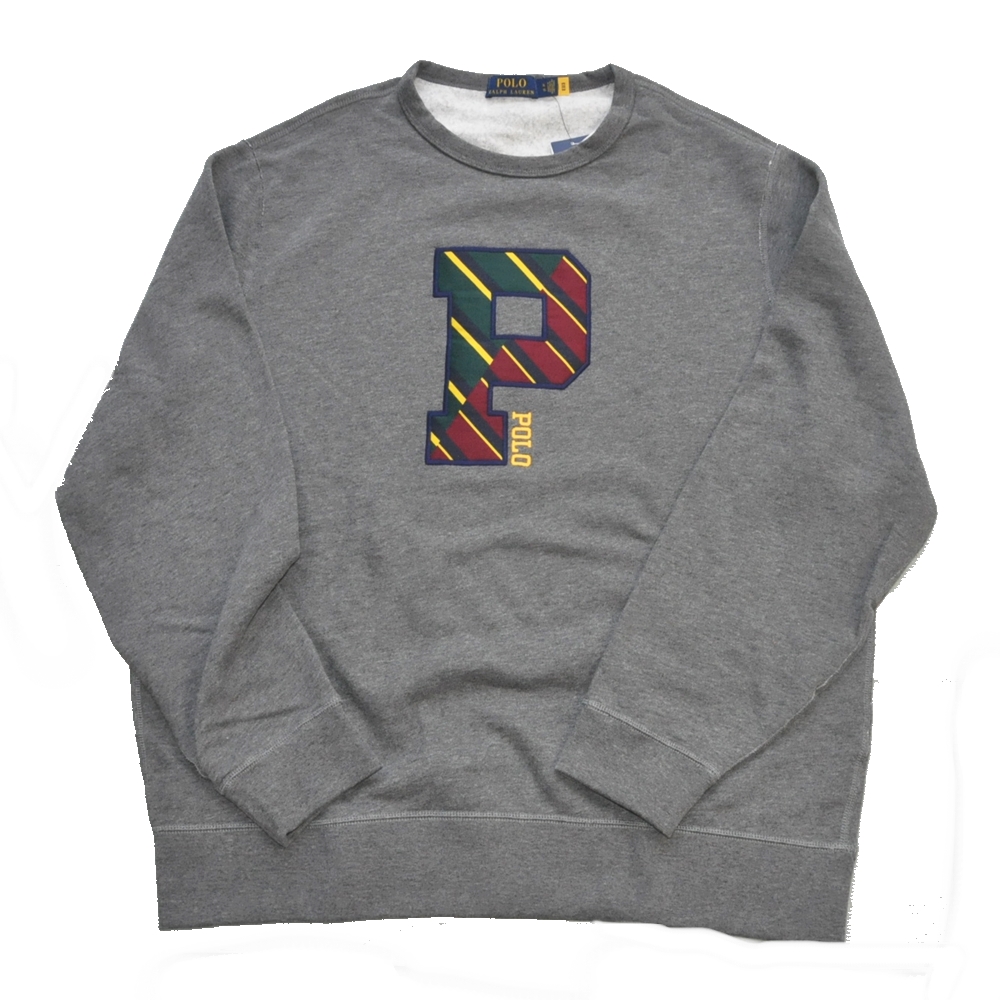 POLO RALPH LAUREN / ポロラルローレン P FELT LOGO CREW NECK SWEAT BIG SIZE