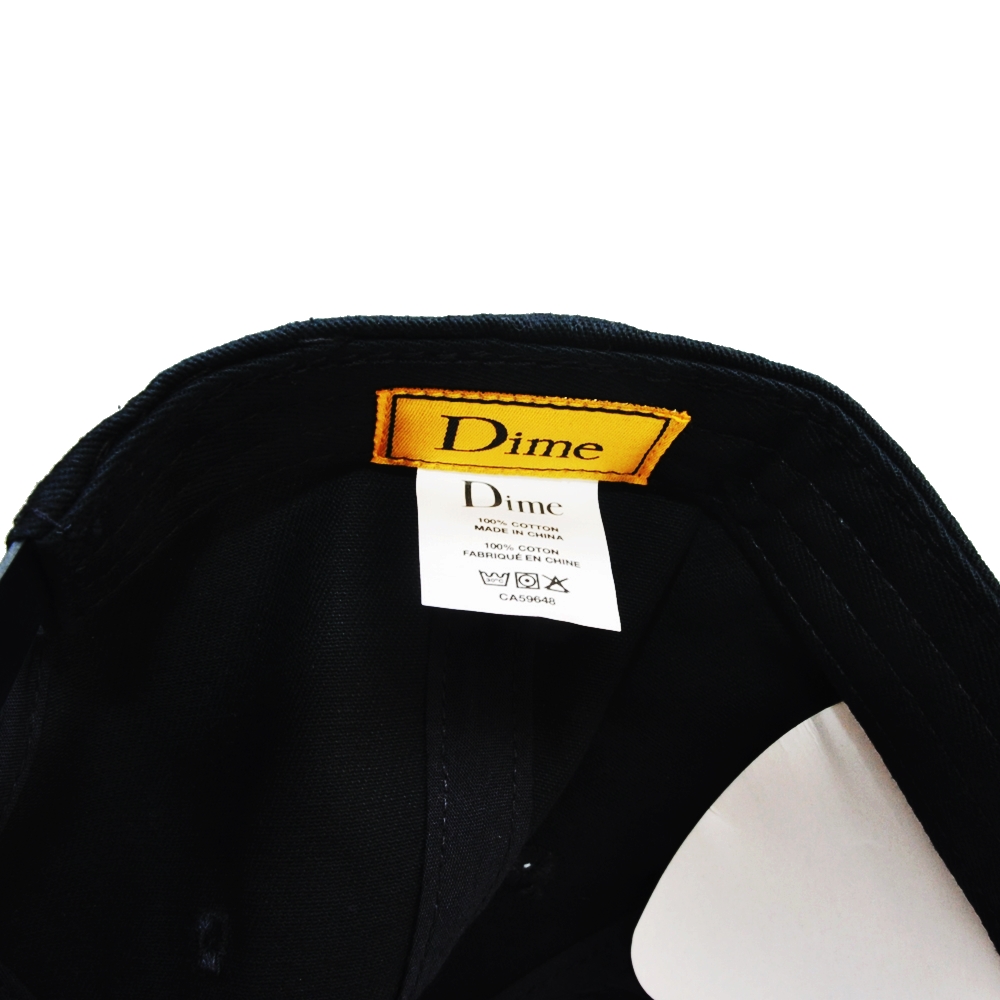 DIME / ダイム SKULL LOGO DIME 6PANEL BASEBALL CAP BLACK-4