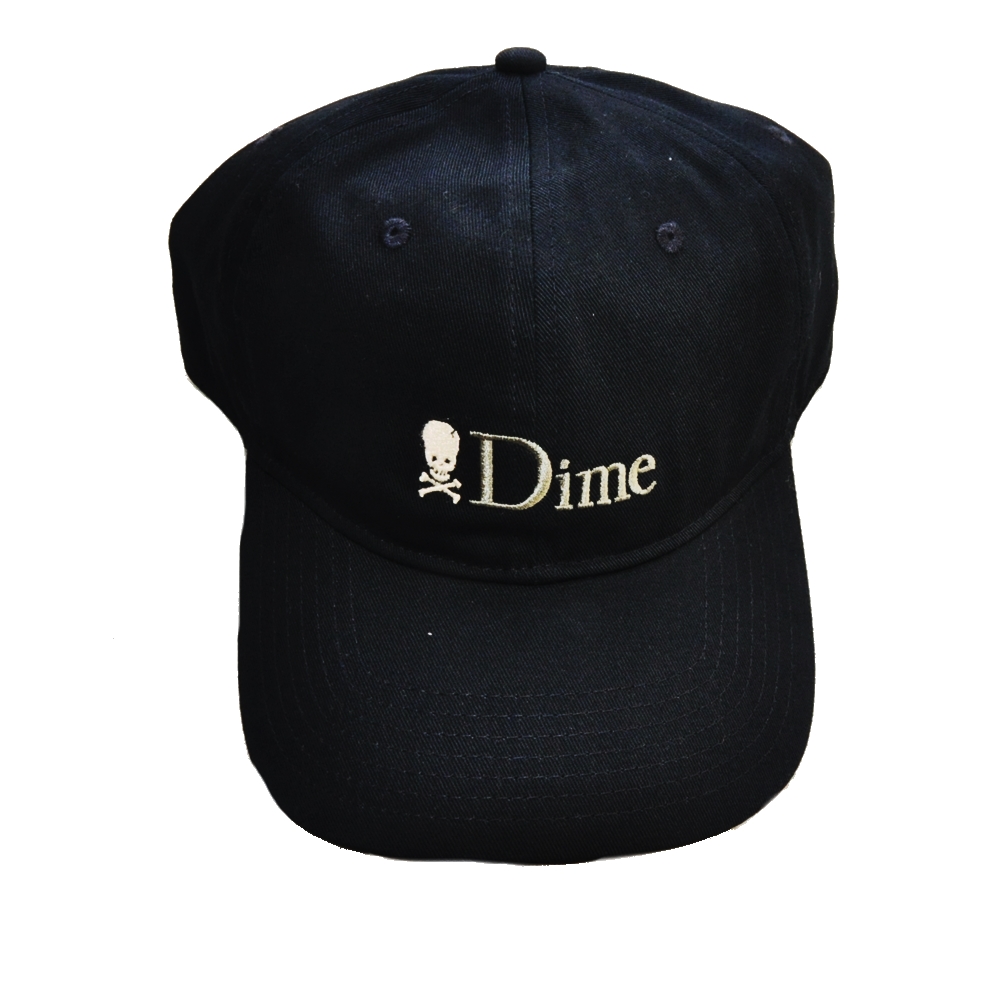 DIME / ダイム SKULL LOGO DIME 6PANEL BASEBALL CAP BLACK