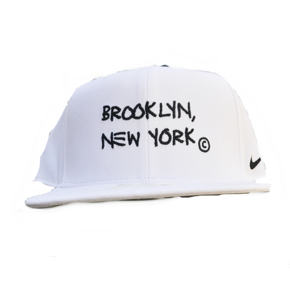 NIKE / ナイキ NBA NEW YORK BROOKLYN 6PANEL SNAP BACK WHITE UNSEX US LIMITED