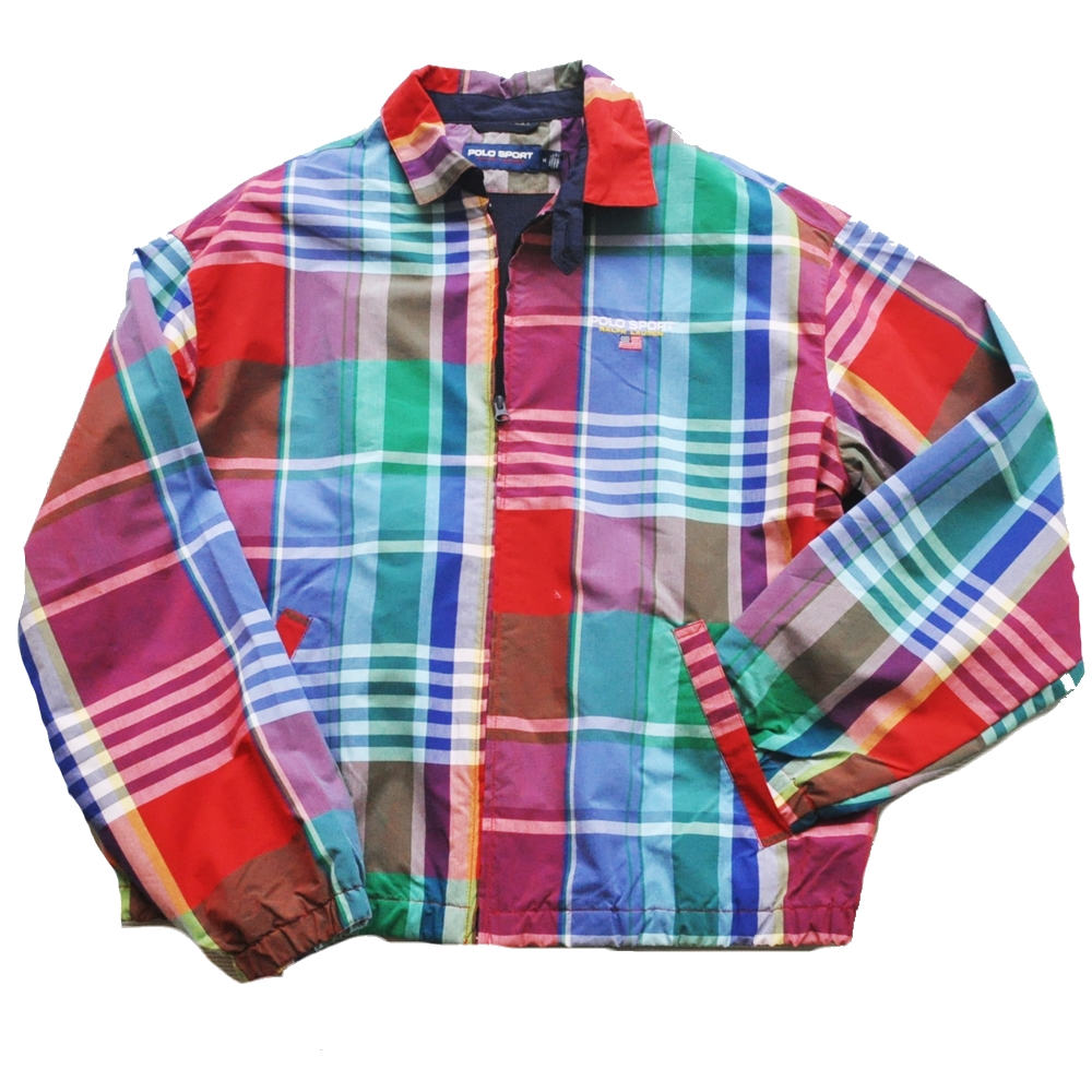 POLO RALPH LAUREN /  ポロラルローレン POLO SPORT TARTAN CHECK NYLON SWING TOP JACKET