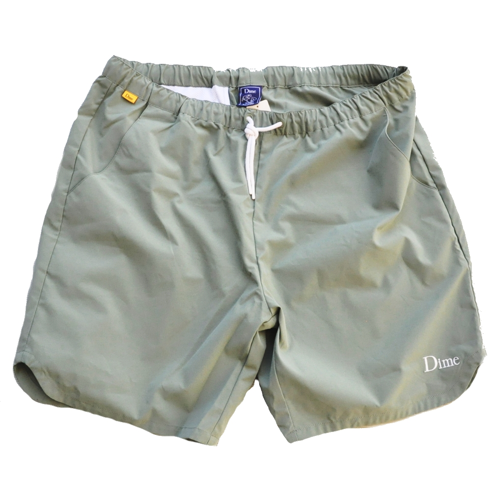 DIME / ダイム DIME EMBROIDERY LOGO SHORTS OLIVE BIG SIZE