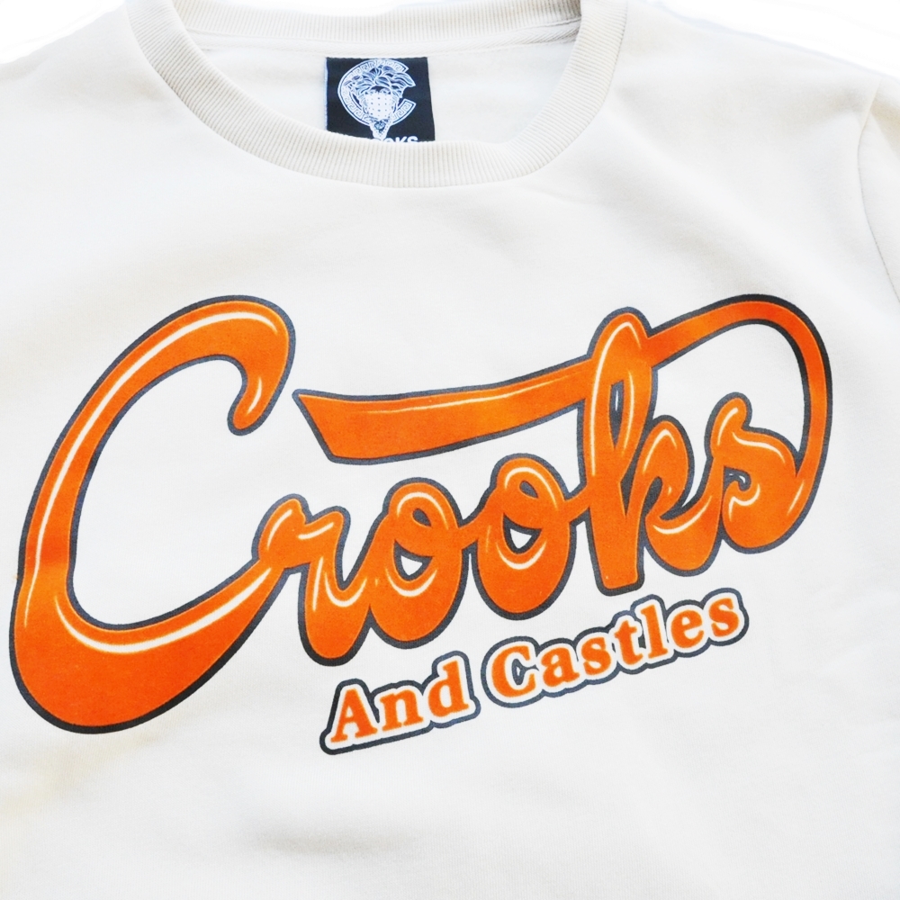 CROOKS＆CASTLES / クルックスアンドキャッスル CROOKS＆CASTLES SCRIPT LOGO  CREW NECK SWEATE-3