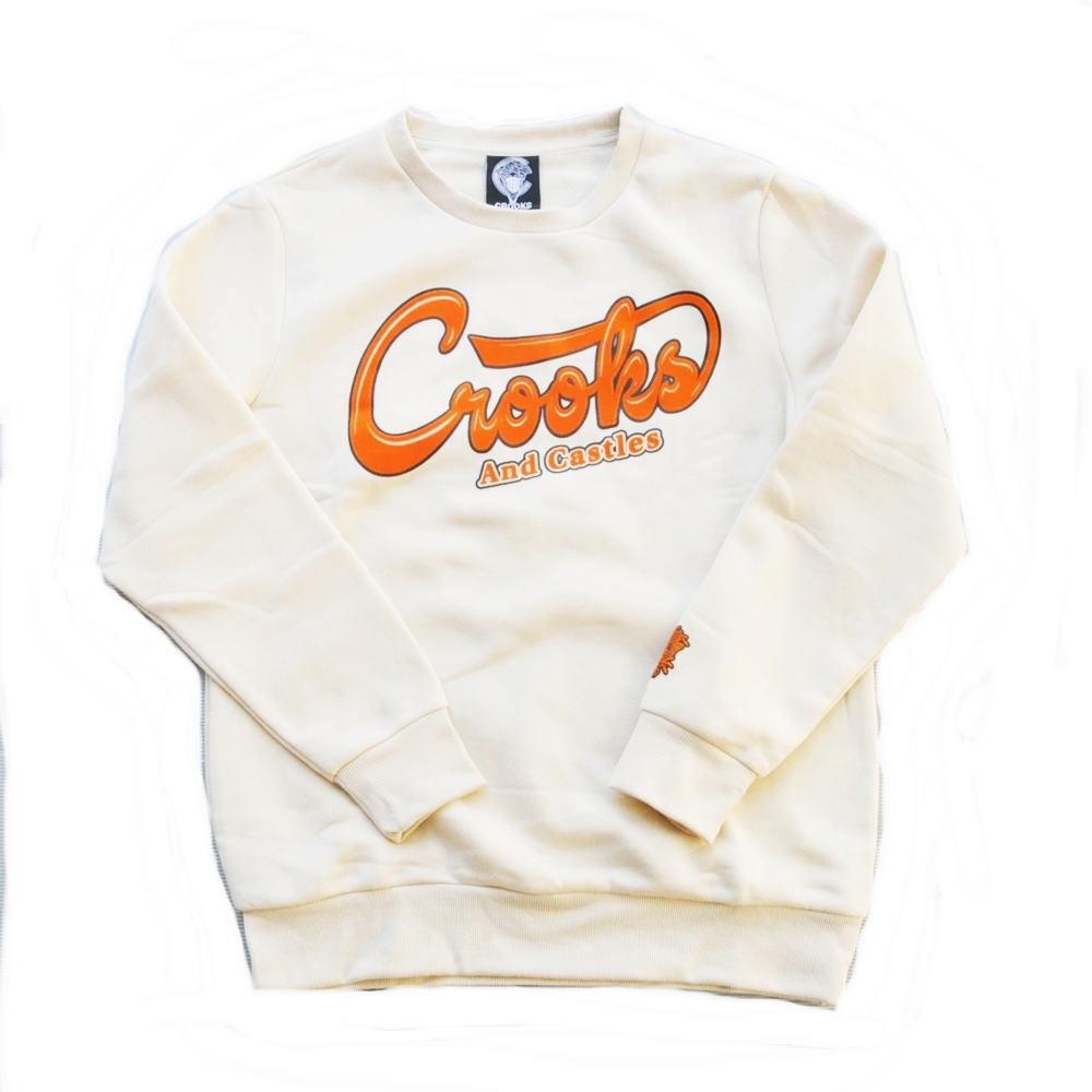 CROOKS＆CASTLES / クルックスアンドキャッスル CROOKS＆CASTLES SCRIPT LOGO  CREW NECK SWEATE