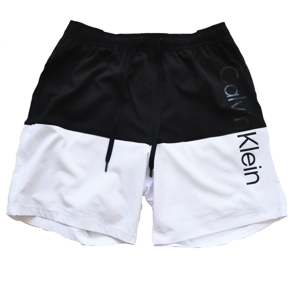 CALVIN KLEIN / カルバンクライン CALVIN KLEIN LOGO SWIM SHORTS BLACK&WHITE