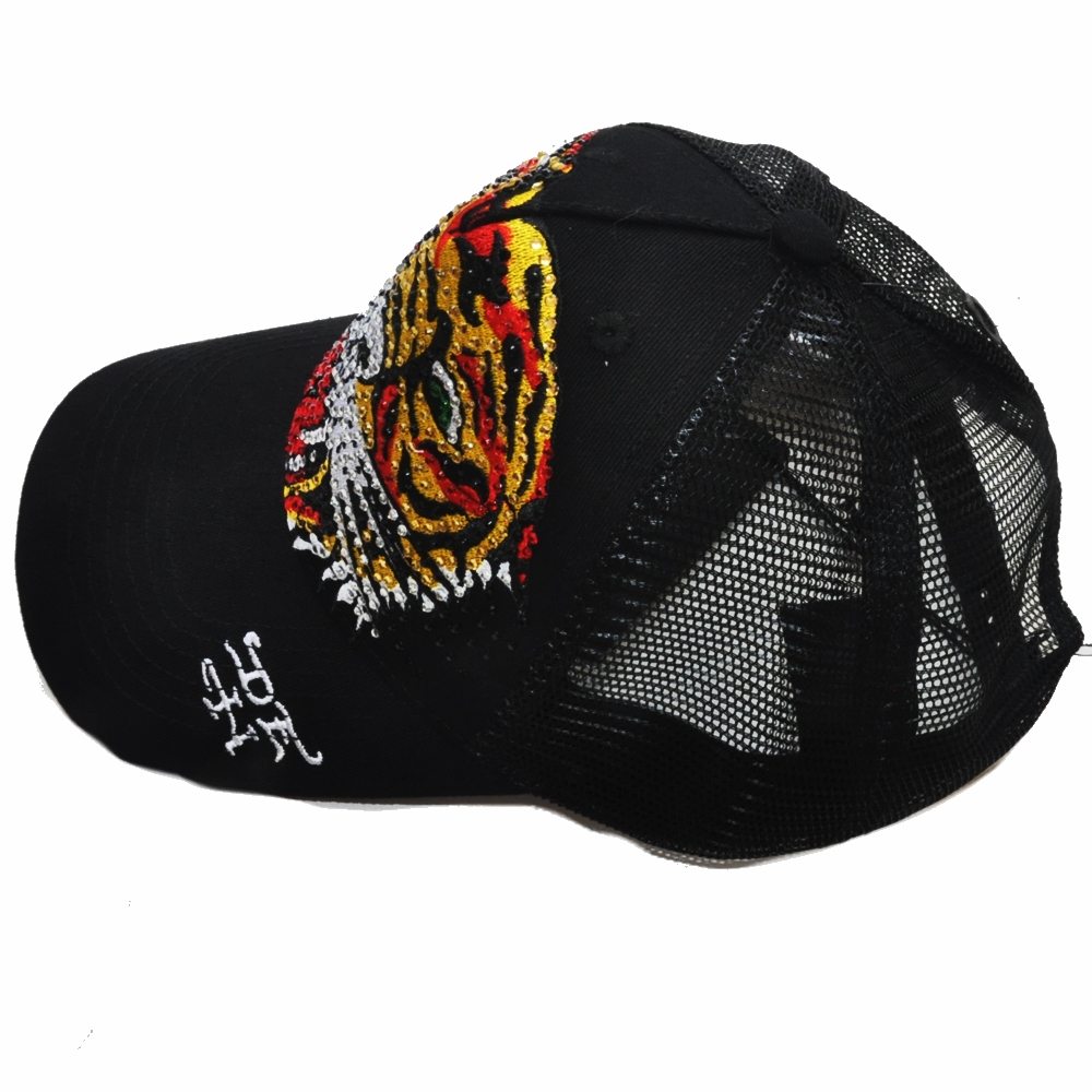 カラーブラックTIGER AMERICA CLASSIC TATTOO FIRE CAP - キャップ