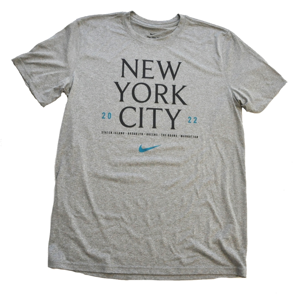 NIKE / ナイキ THE NIKE TEE NYC 5 BOROUGH 2022 DRY-FIT T-SHIRT GRAY