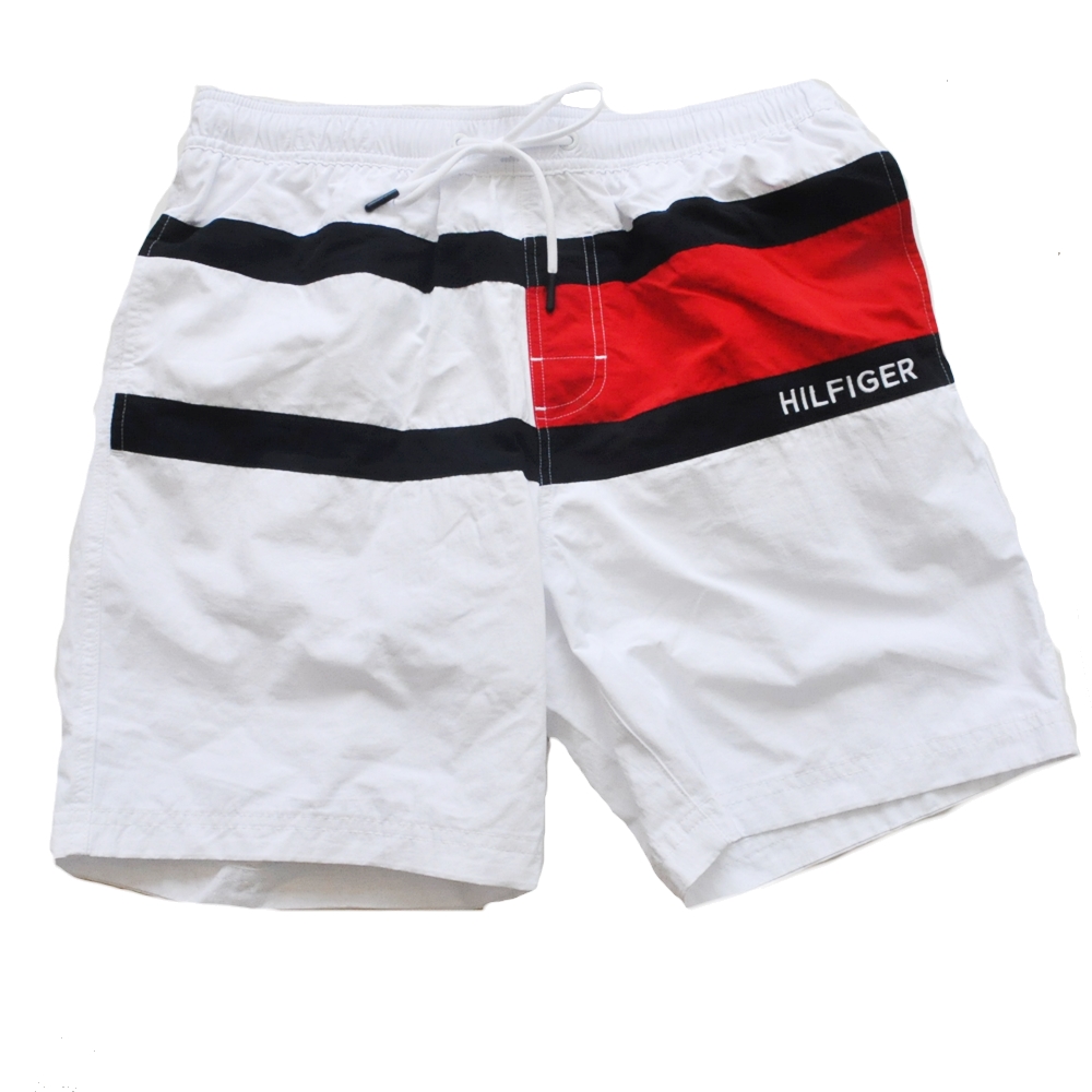 TOMMY HILFIGER /トミーヒルフィガー TOMMY HILFIGER FLAG LOGO SWIM TRUNKS SHORT MAILLOT S～L