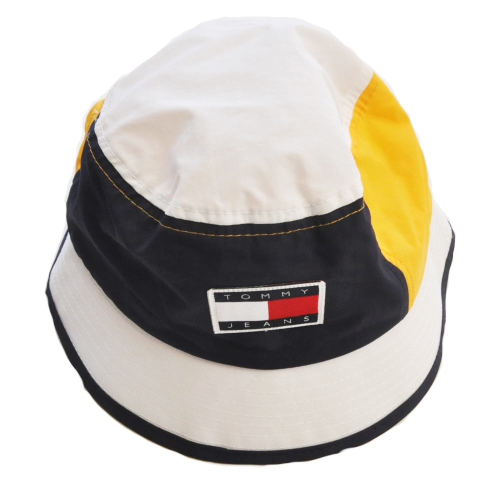 TOMMY JEANS / トミージーンズ TOMMY JEANS BOX LOGO COLOR BLOCK NYLON BUCKET HAT