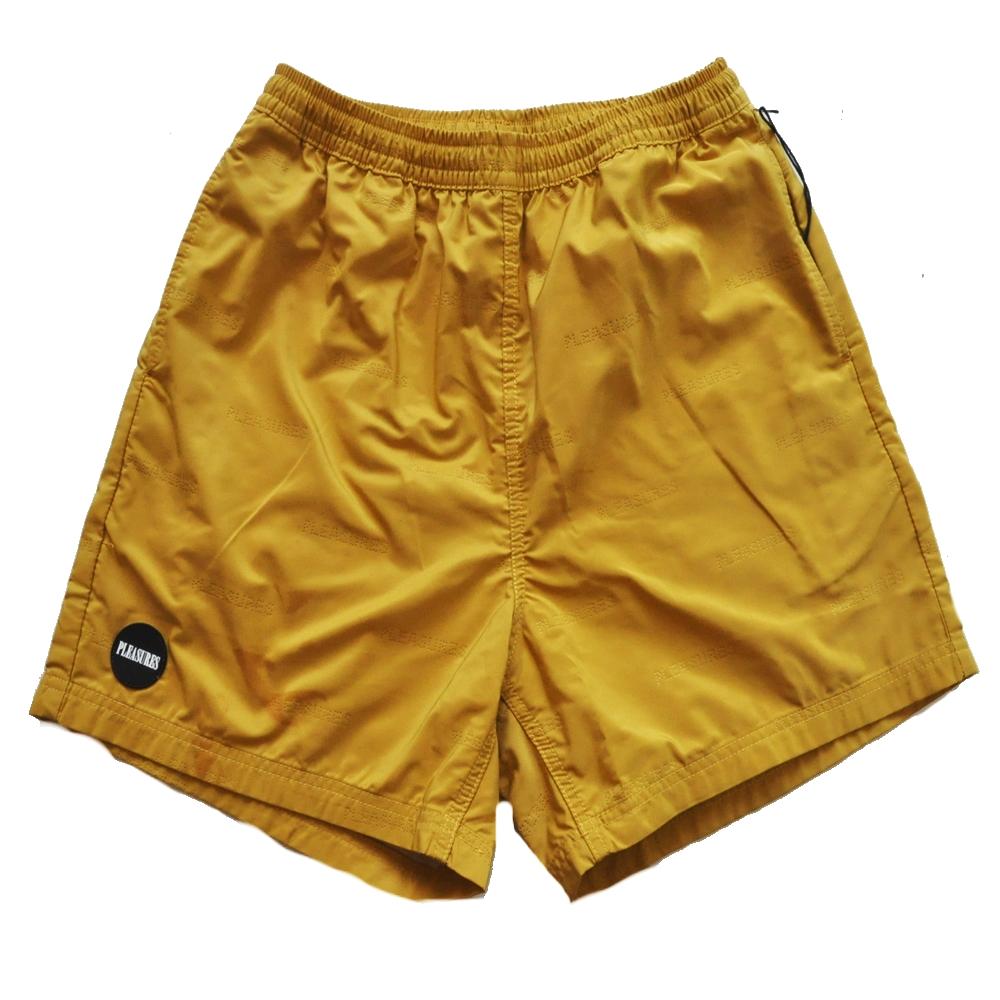 PLEASURES / プレジャーズ PLEASURES LOGO WHOLE PATTERN NYLON SHORTS