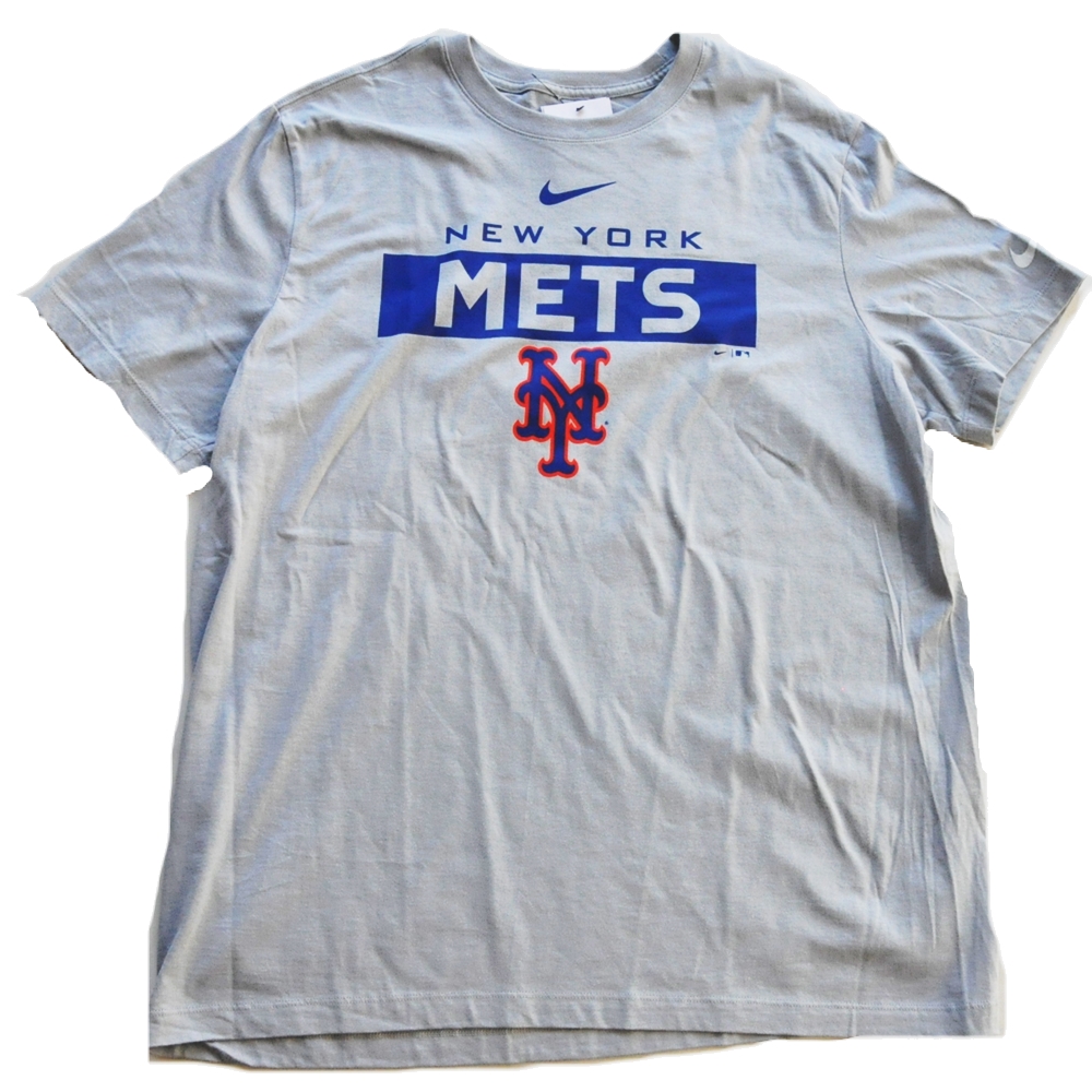 NIKE / ナイキ MLB NEW YORK METS LOGO T-SHIRT GRAY BIG SIZE