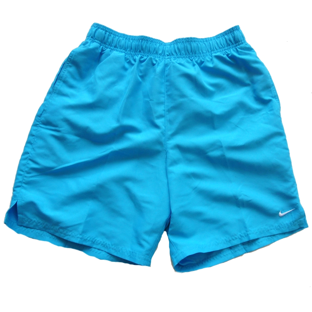 NIKE / ナイキ ONE POINT SWOOSH ESSENTIAL 7 SWIM SHORTS LIGHT BLUE