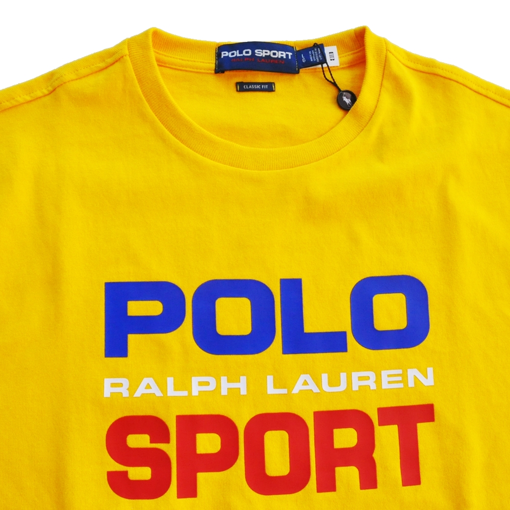 POLO RALPH LAUREN / ポロラルローレン POLO SPORT LOGO CLASSIC FIT T-SHIRT YELLOW-3