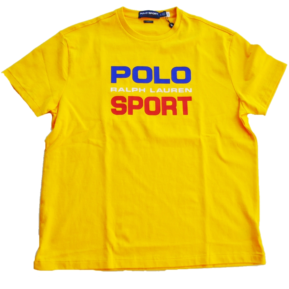 POLO RALPH LAUREN / ポロラルローレン POLO SPORT LOGO CLASSIC FIT T-SHIRT YELLOW