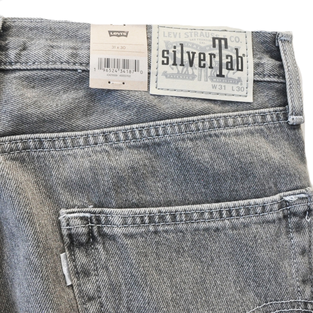 LEVI’S / リーバイス SILVERTAB  ONE WASHED LOOSE FIT DENIM PANTS LIGHT GRAY-4