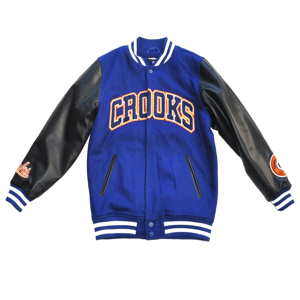 CROOKS＆CASTLES / クルックスアンドキャッスル MEDUSA LOGO STADIUM JACKET