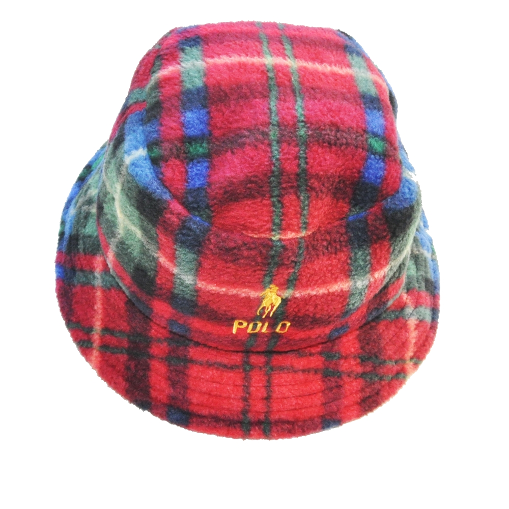 POLO RALPH LAUREN / ポロラルローレン PONY LOGO TARTAN CHECKED QUILTING BOA BACKET HAT