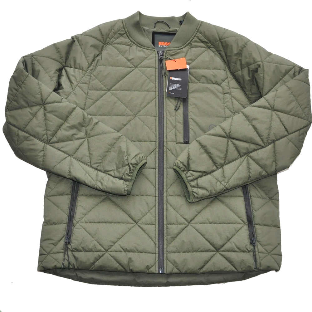 BASS OUTDOOR / バスアウトドアー MA-1 LIGHT QUILTED FULLZIP NYLON