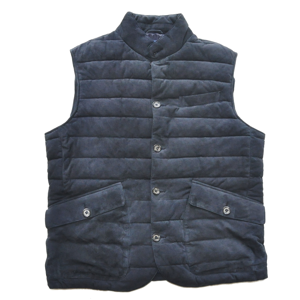 POLO RALPH LAUREN / ポロラルローレン GOAT SUEDE VEST NAVY