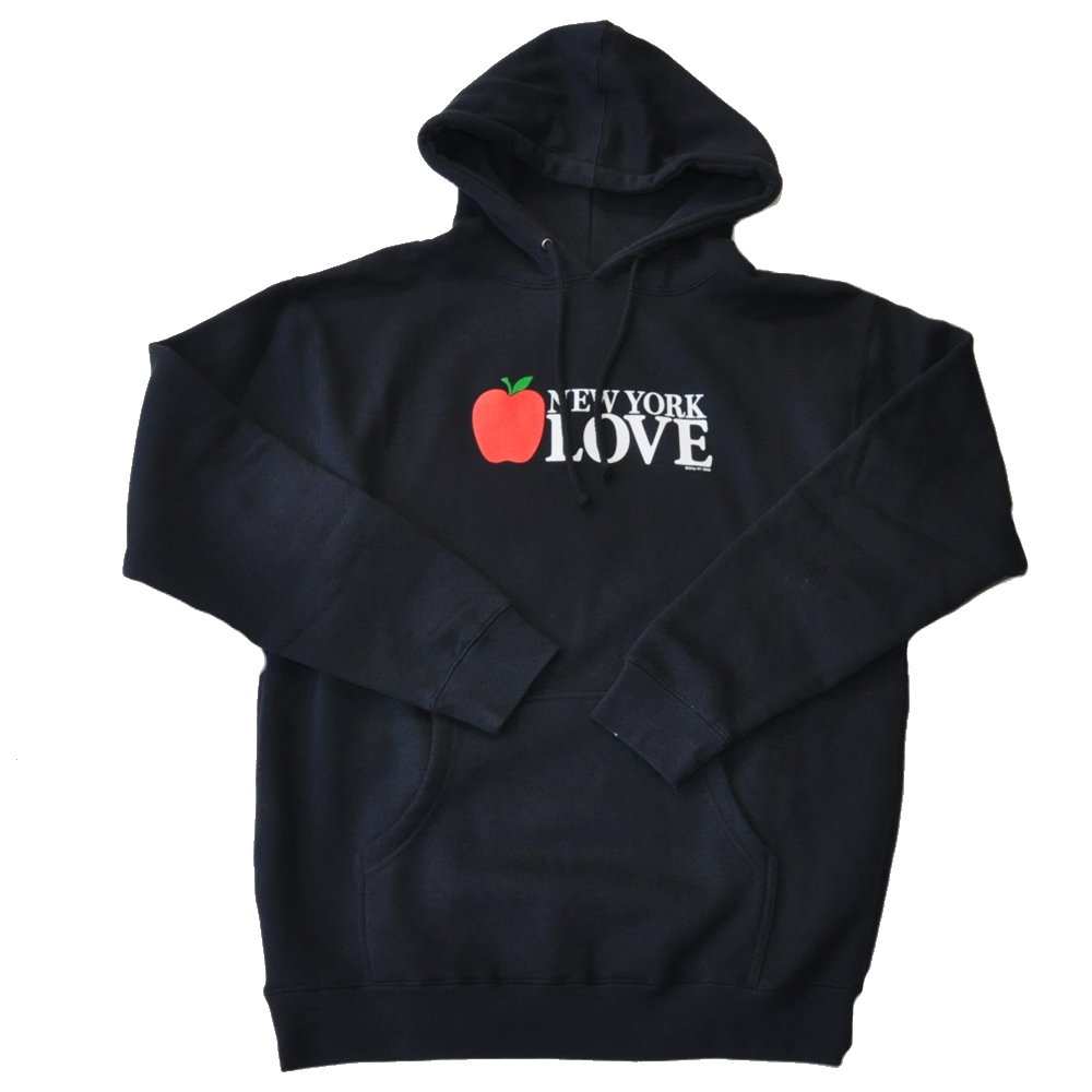 ONLY NY / オンリーニューヨーク BIG APPLE LOGO NEW YORK LOVE  SWEAT HOODIE NAVY