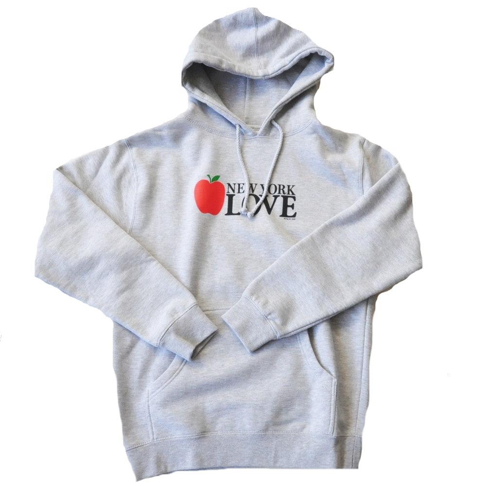 ONLY NY / オンリーニューヨーク BIG APPLE LOGO NEW YORK LOVE  SWEAT HOODIE GRAY