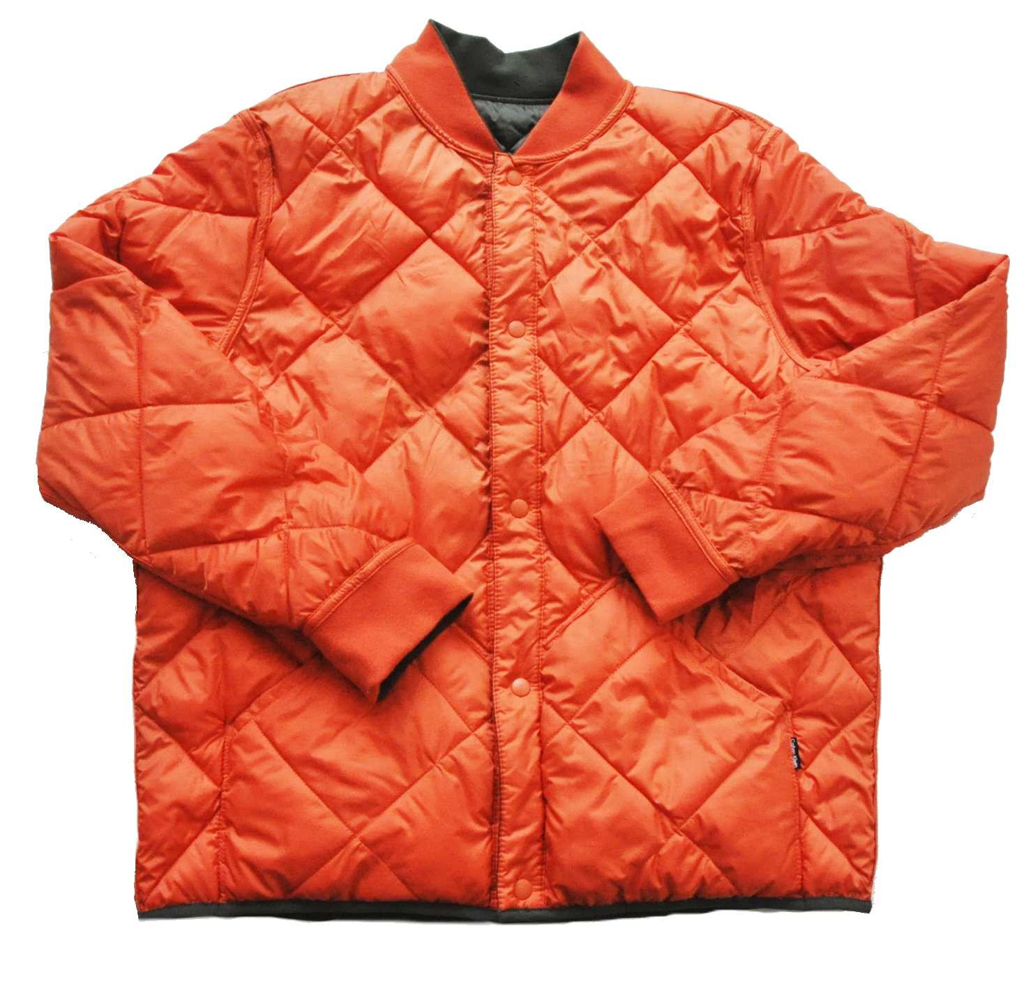 CALVIN KLEIN / カルバンクライン MA-1 REVERSIBLE QUILTED JACKET ORANGE / OLIVE