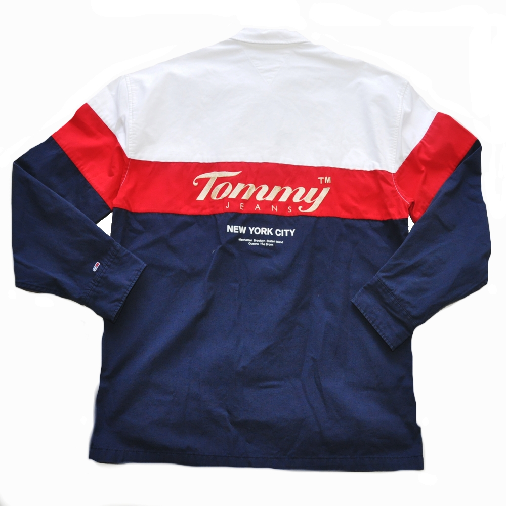TOMMY JEANS / トミージーンズ NYC FIVE BOROUGHS BUTTON WORK SHIRTS TRICOLOR
