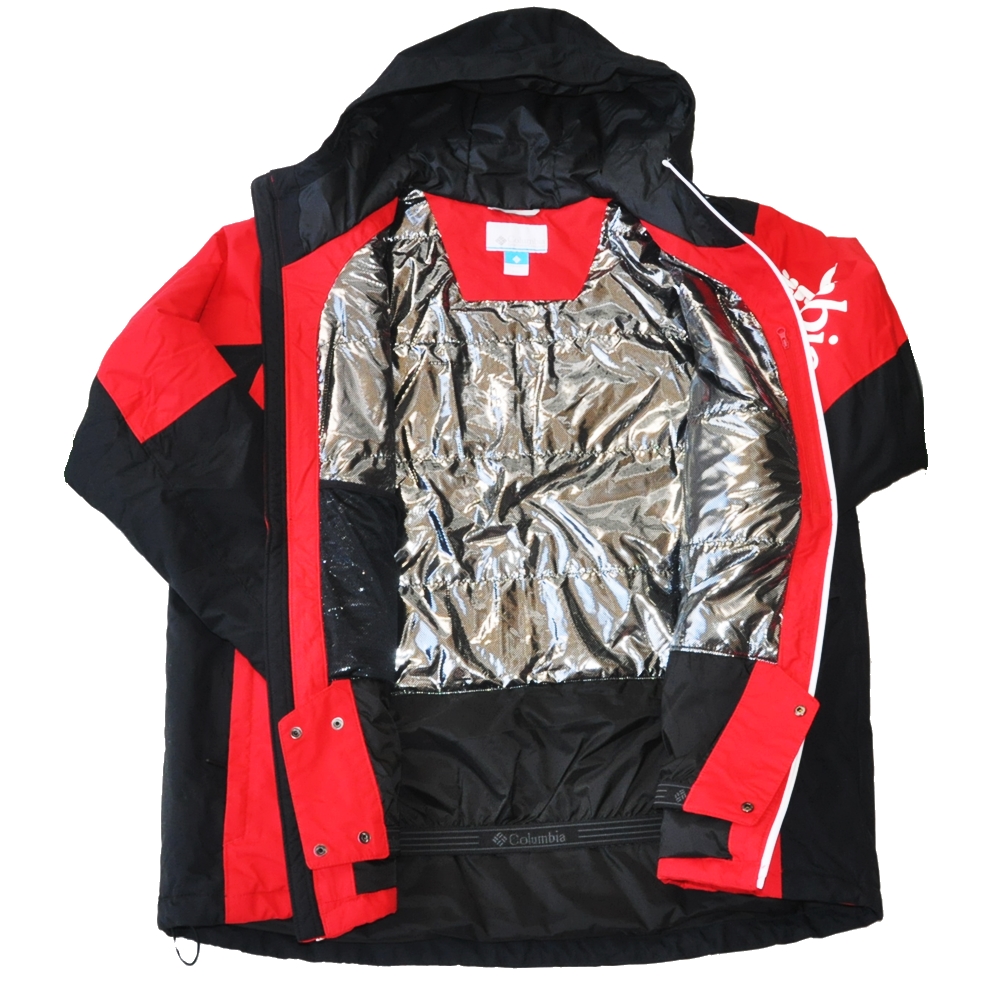 COLUMBIA / コロンビア COLUMBIA LOGO OMNI TECH&HEAT MOUNTAIN JACKET BLACK×RED XXL