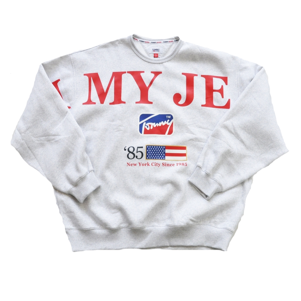 TOMMY JEANS / トミージーンズ NEW YORK CITY 1985 CREW NECK SWEAT BIG SIZE