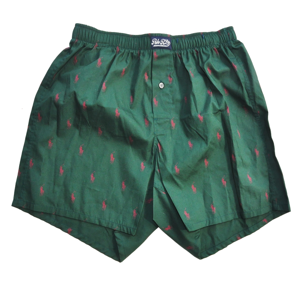 POLO RALPH LAUREN / ポロラルローレン PONY LOGO MONOGRAM TRUNKS GREEN