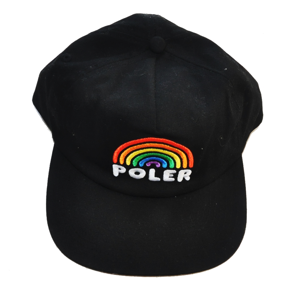 POLER / ポーラー POLER RAINBOW LOGO SNAPBACK BLACK